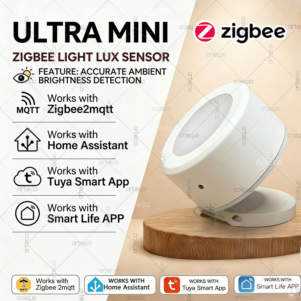 Smart Home Monitor - 울트라 미니 지그비 광 센서 조도