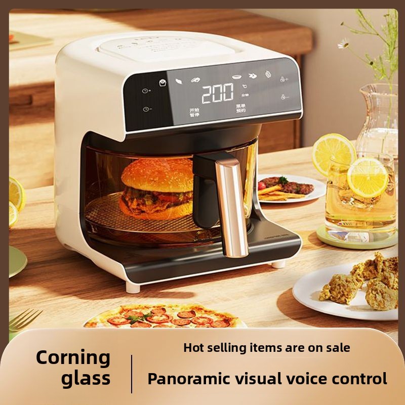 Smart Home Oven - 비주얼 에어프라이어, 가정용 스마트 음성인식 타이머,