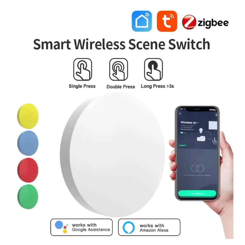 Smart Home Button - Tuya ZigBee 스마트 무선 버튼 장면
