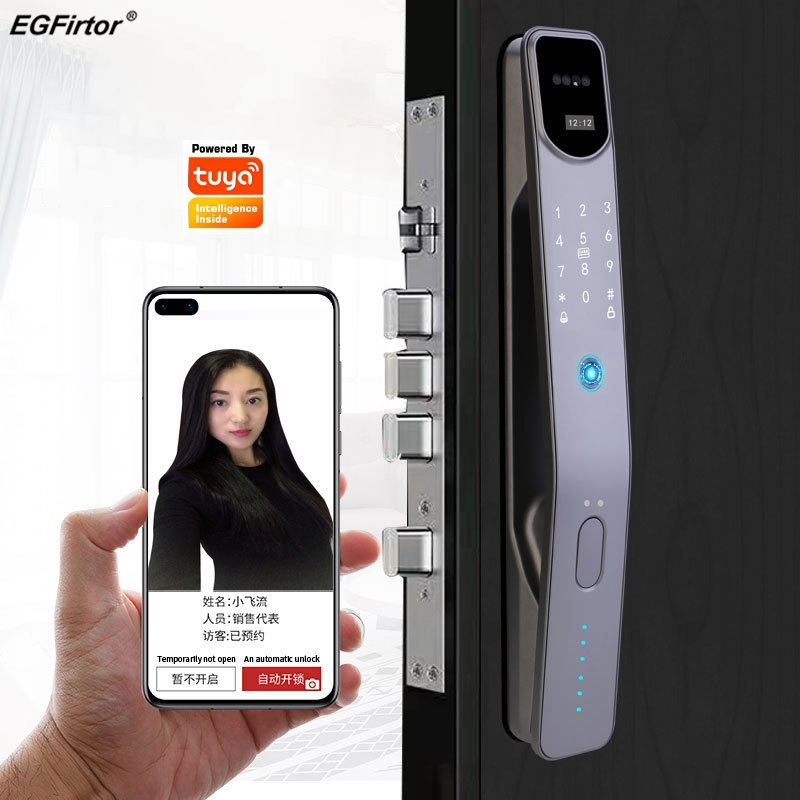 Smart Home Door Lock - 투야 와이파이 전자 지문 스마트 문짝