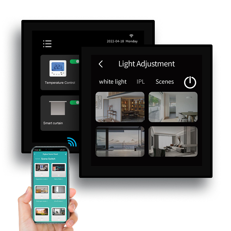 Smart Home Touchscreen Control Panel - 2022 T8E 리눅스 4인치 터치스크린 스위치