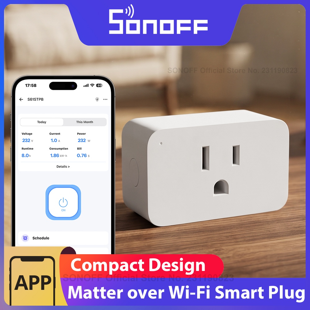 Smart Home Apple - SONOFF S61STPB iPlug Gen2 Type B