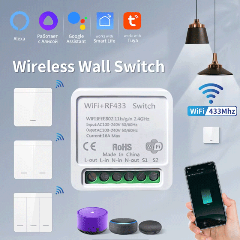 Smart Home Button - 투야 와이파이 스마트 조명 스위치 스마트