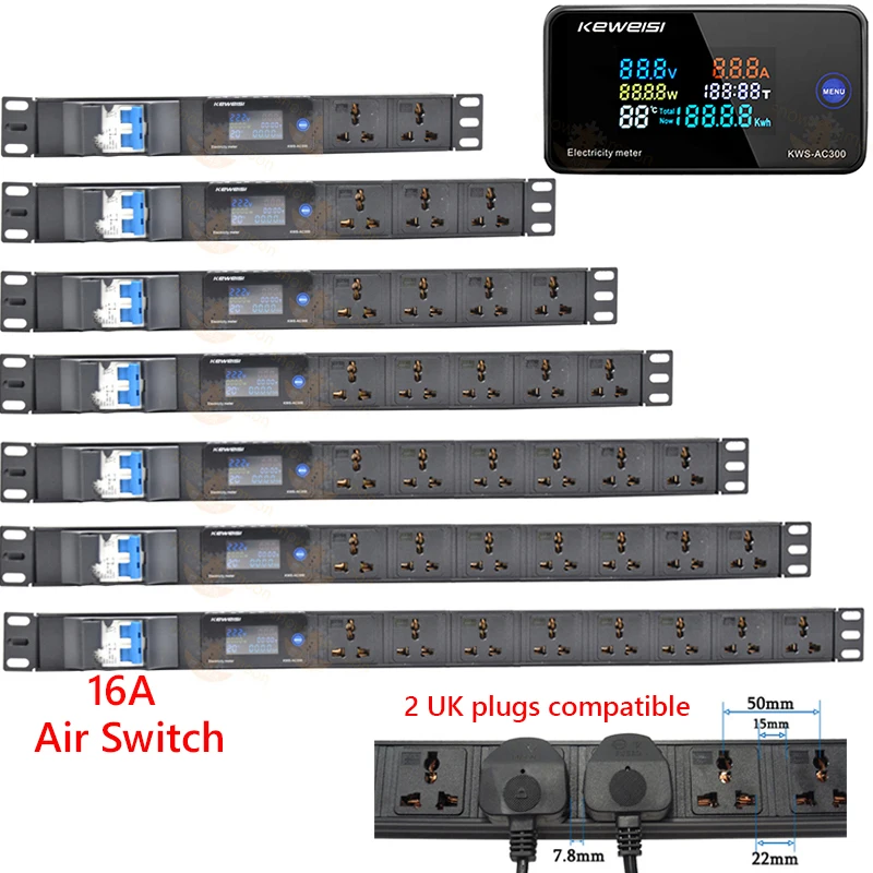 Smart Power Strip - 전압 전류 전력 전력계 스마트 PDU