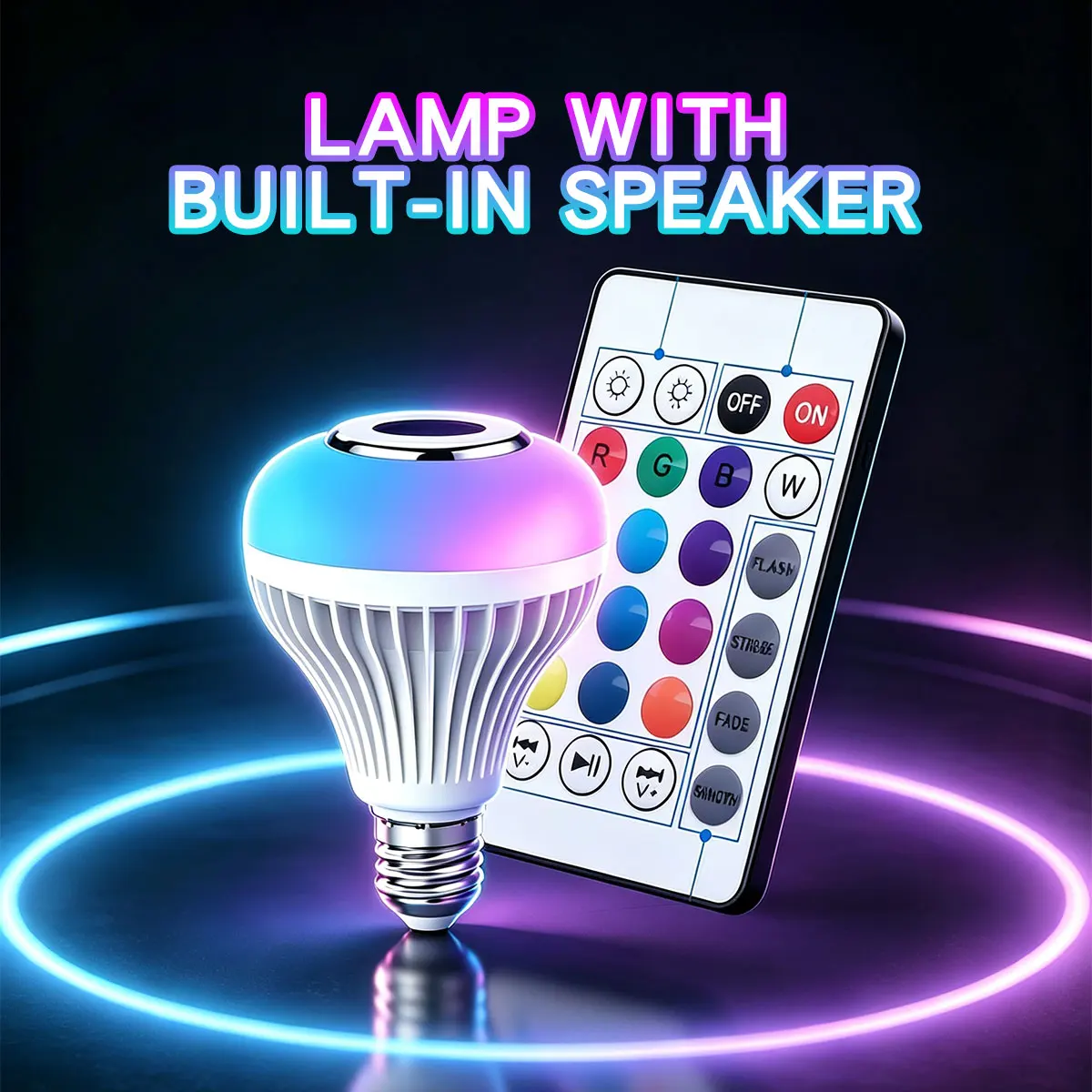 Voice Control Light Bulb - 85-265V E27 RGB 블루투스 음악 조명