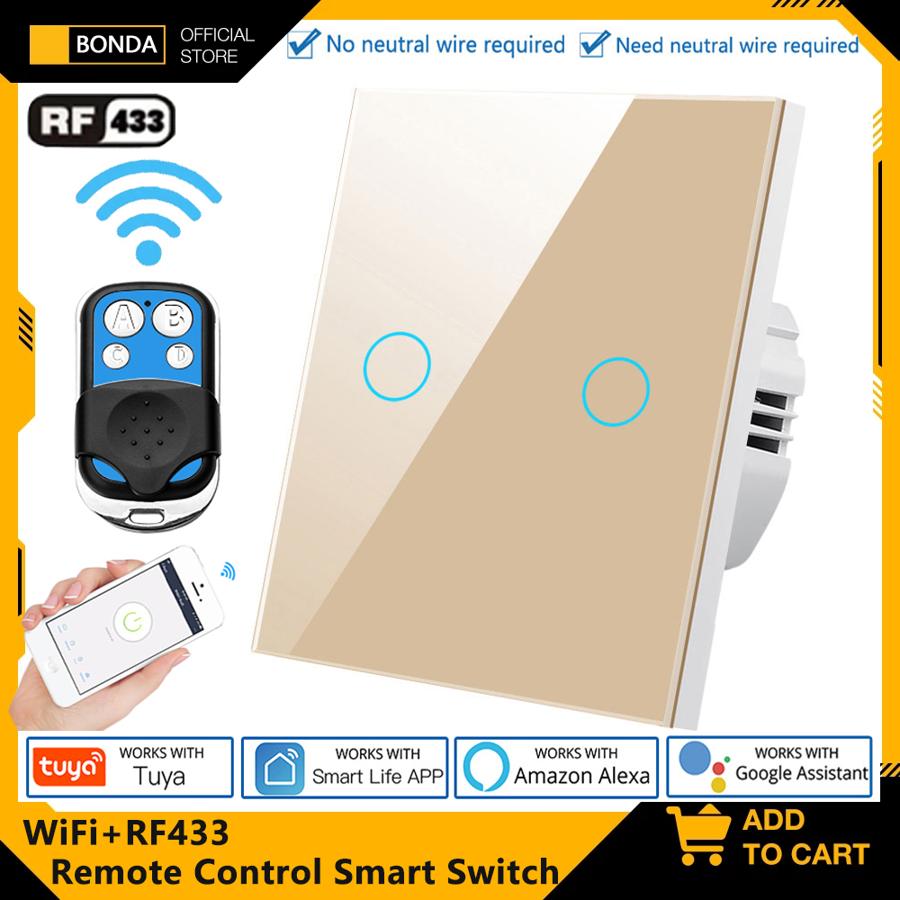 Smart Home Button - Tuya EU WiFi + RF433 스마트