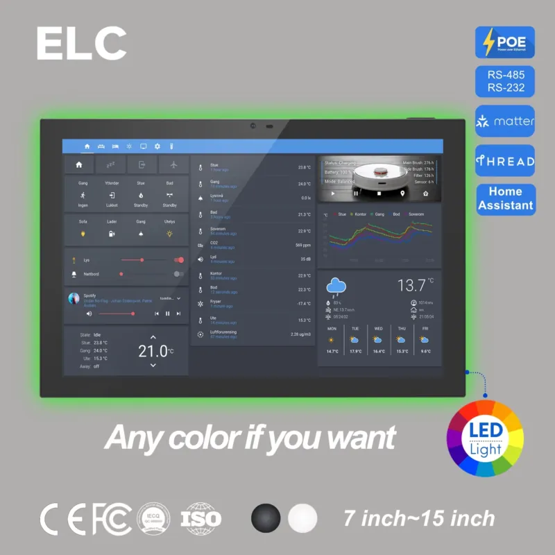 Smart Home Monitor - 홈 어시스턴트 10.1인치 안드로이드 14 스마트