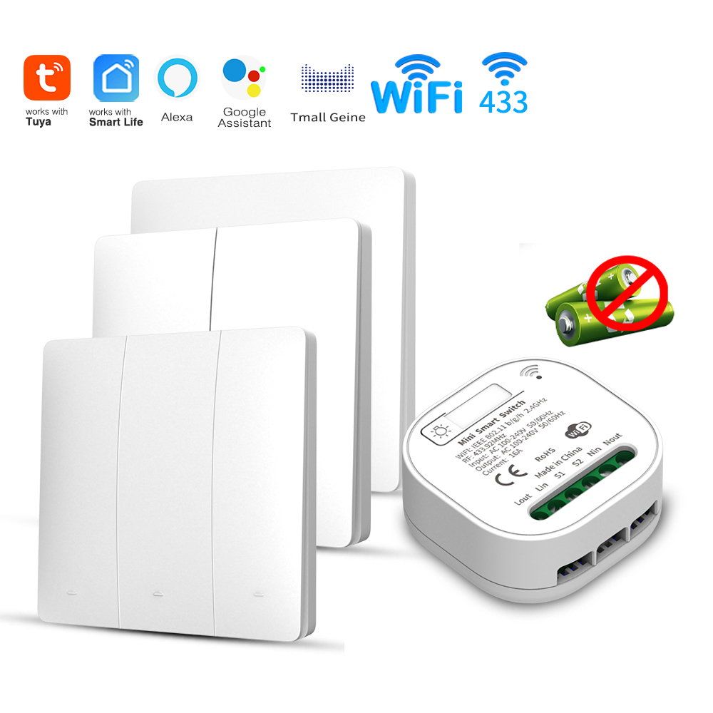 Smart Home Button - Tuya WiFi 스마트 자체 전원 공급
