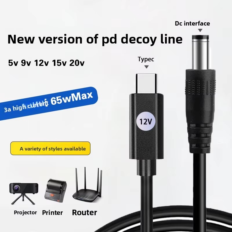 Smart Power Strip - DC 5.5x2.1mm 남성형 - C타입 PD