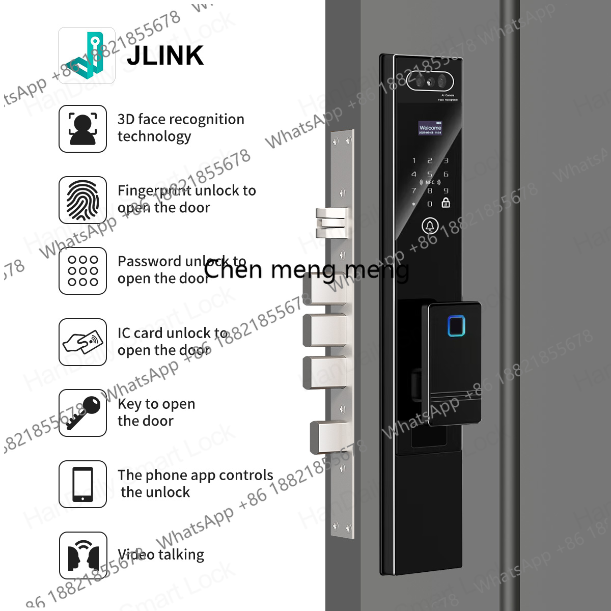 핸드일리 지문 비디오 인터콤 잠금장치 얼굴 인식 생체인 - Smart Home Video Doorbell Installation 리뷰 및 가격
