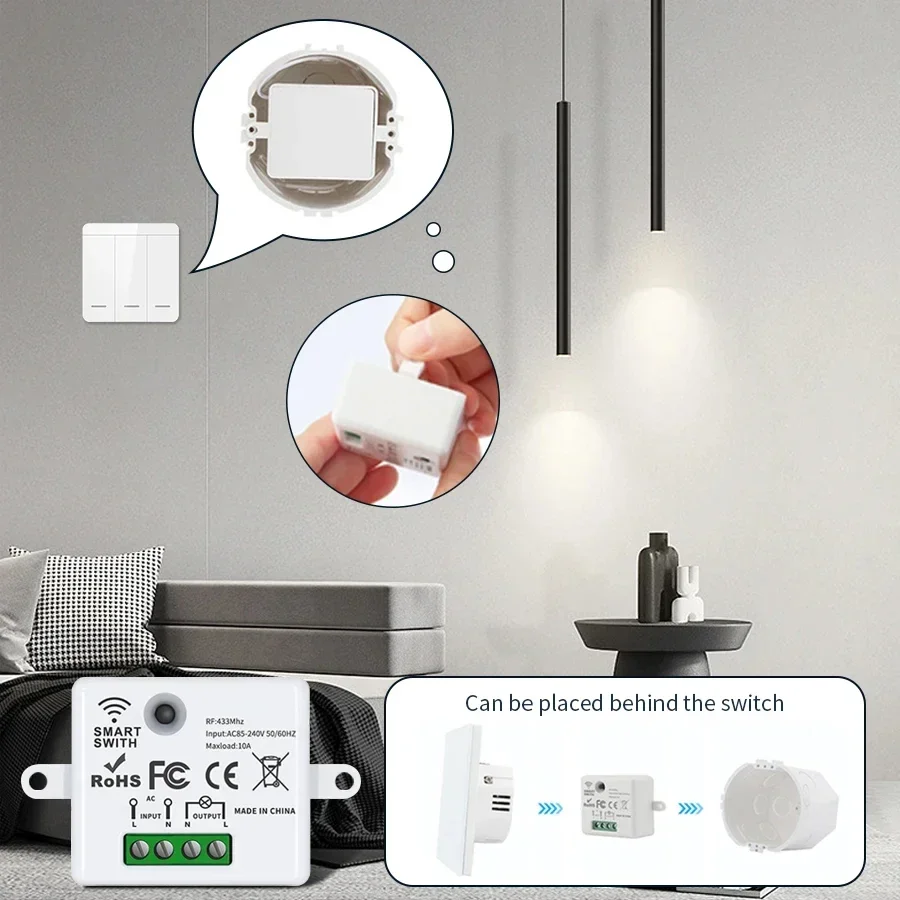 RF 433MHz 무선 원격 제어 스위치 스마트 홈 1 - Smart Home Button 리뷰 및 가격
