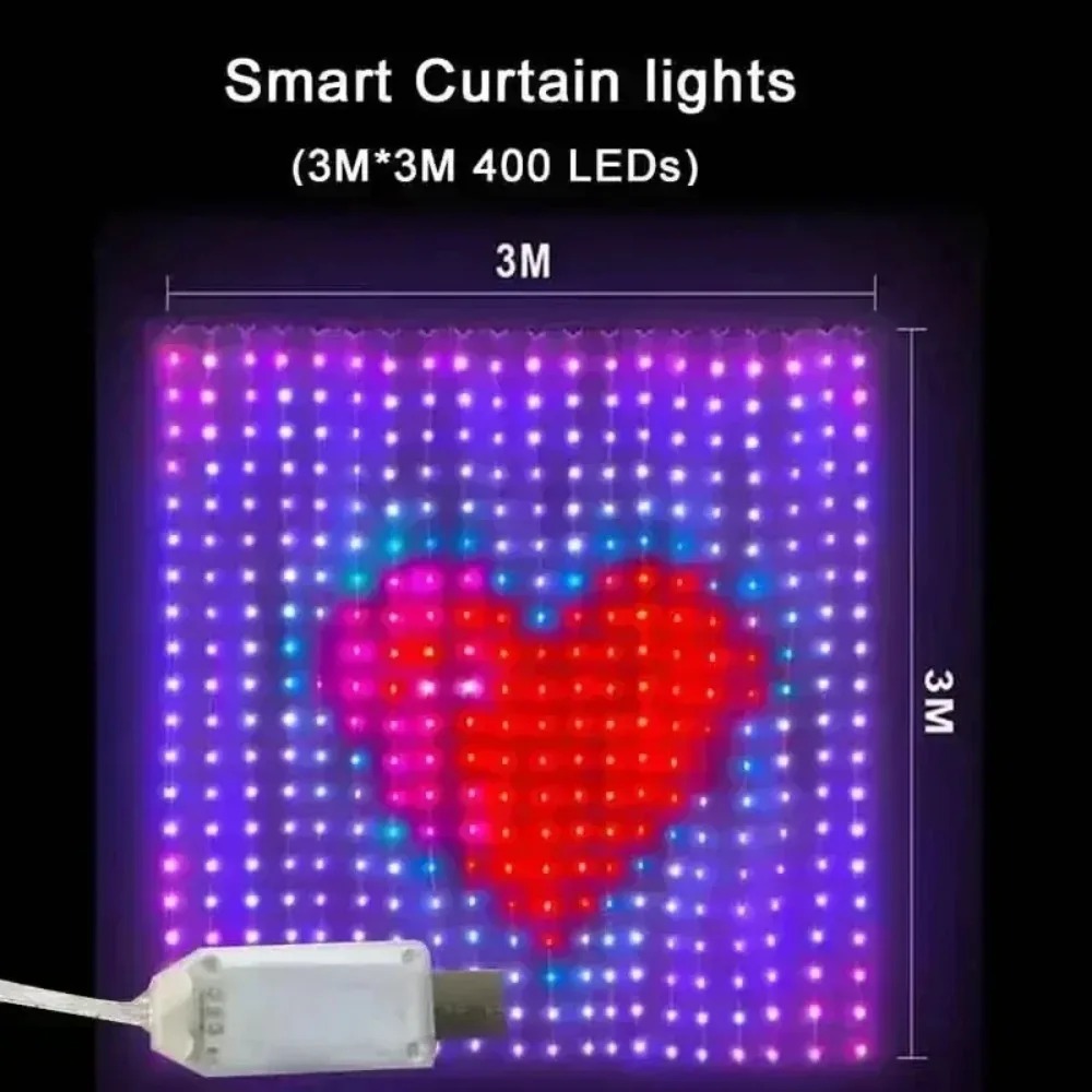 LED 픽셀 커튼 조명, 블루투스 앱으로 제어 가능,  - Smart Home Control 리뷰 및 가격
