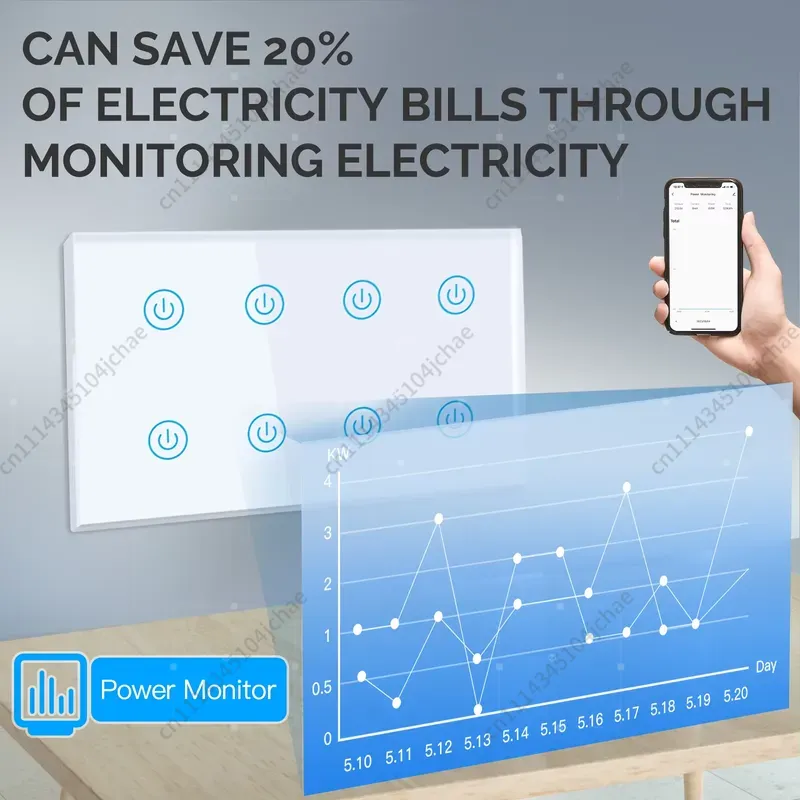 EE, Tuya Wi-Fi 스마트 터치 조명 벽 스위치 - Smart Home Wifi 리뷰 및 가격