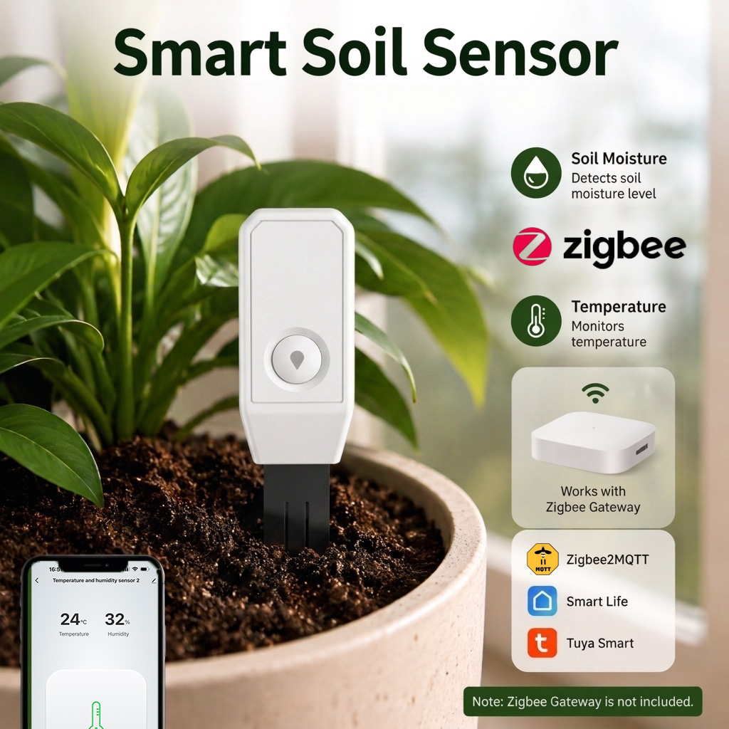 Zigbee 토양 수분 센서 토양 테스터 온습도계 토양 - Smart Home Mqtt 리뷰 및 가격