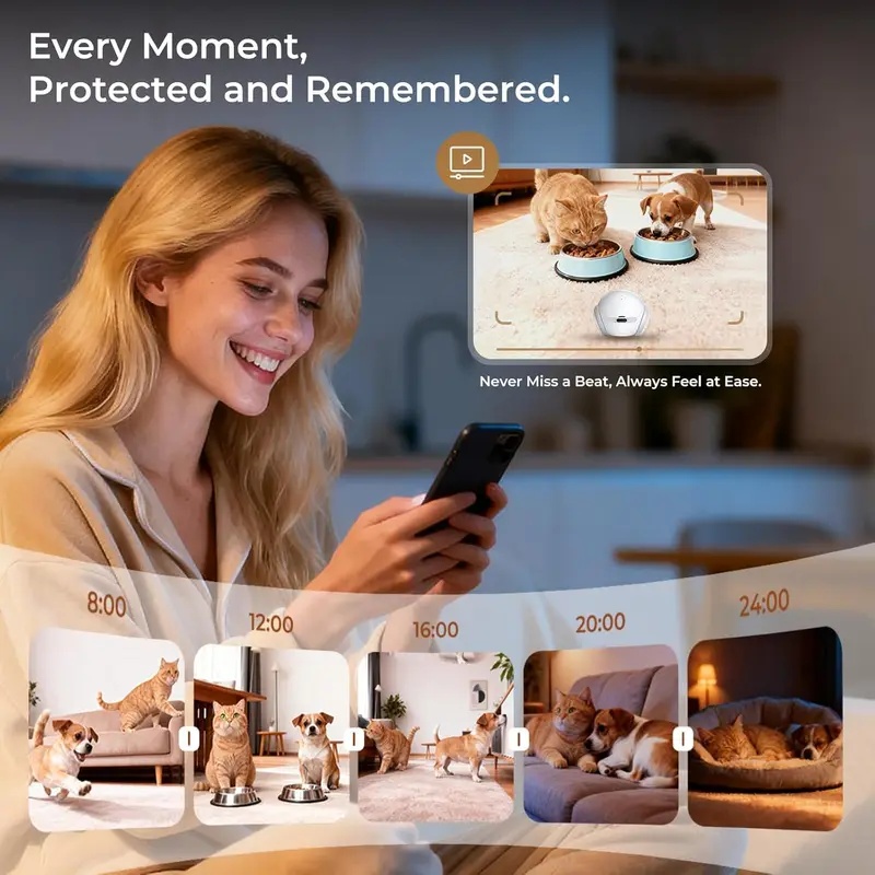 자동 충전 도크, 스마트 앱 제어, 양방향 오디오 및  - Smart Home Monitor 리뷰 및 가격