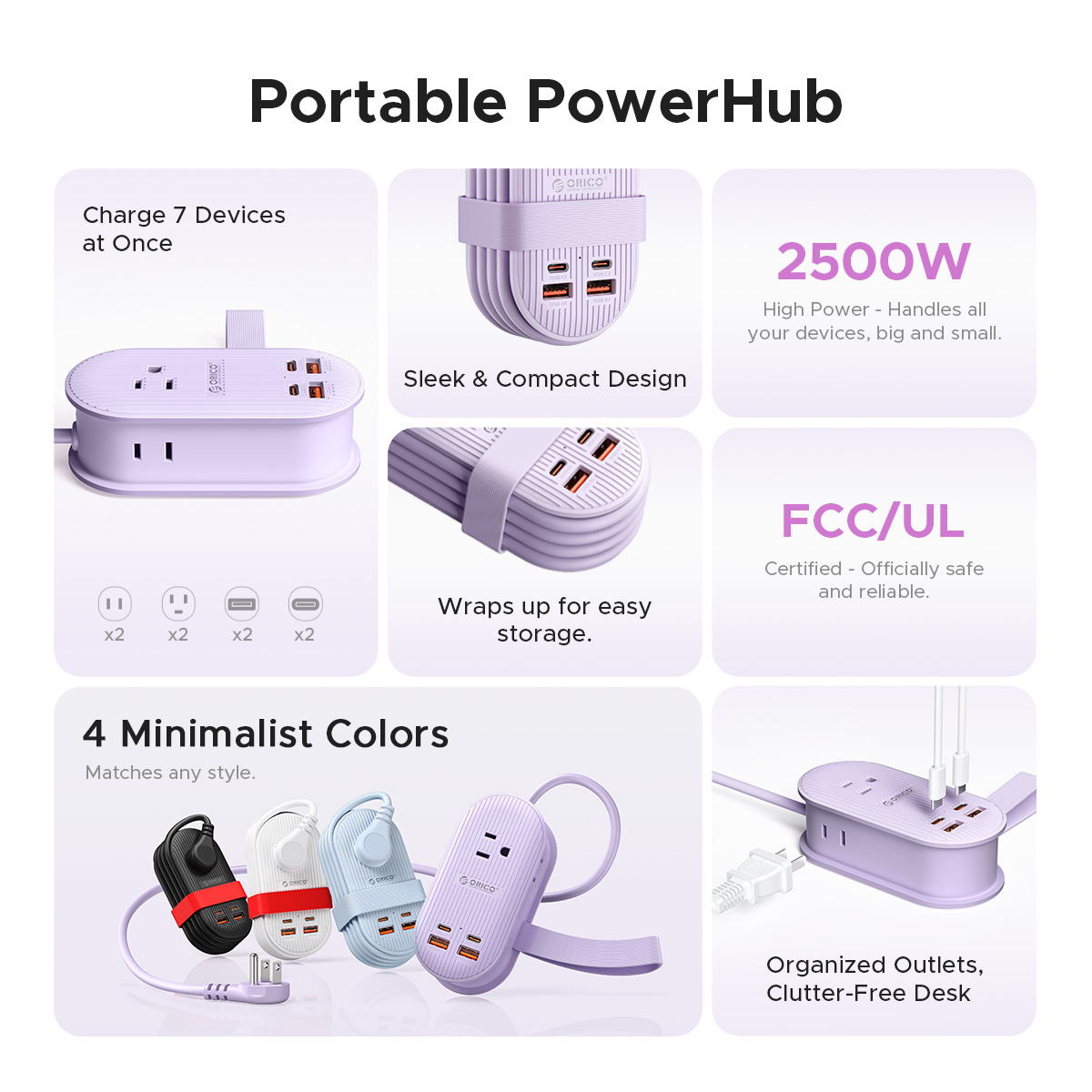 ORICO 케이블랩 휴대용 여행용 멀티탭 65W GaN - Smart Power Strip 리뷰 및 가격
