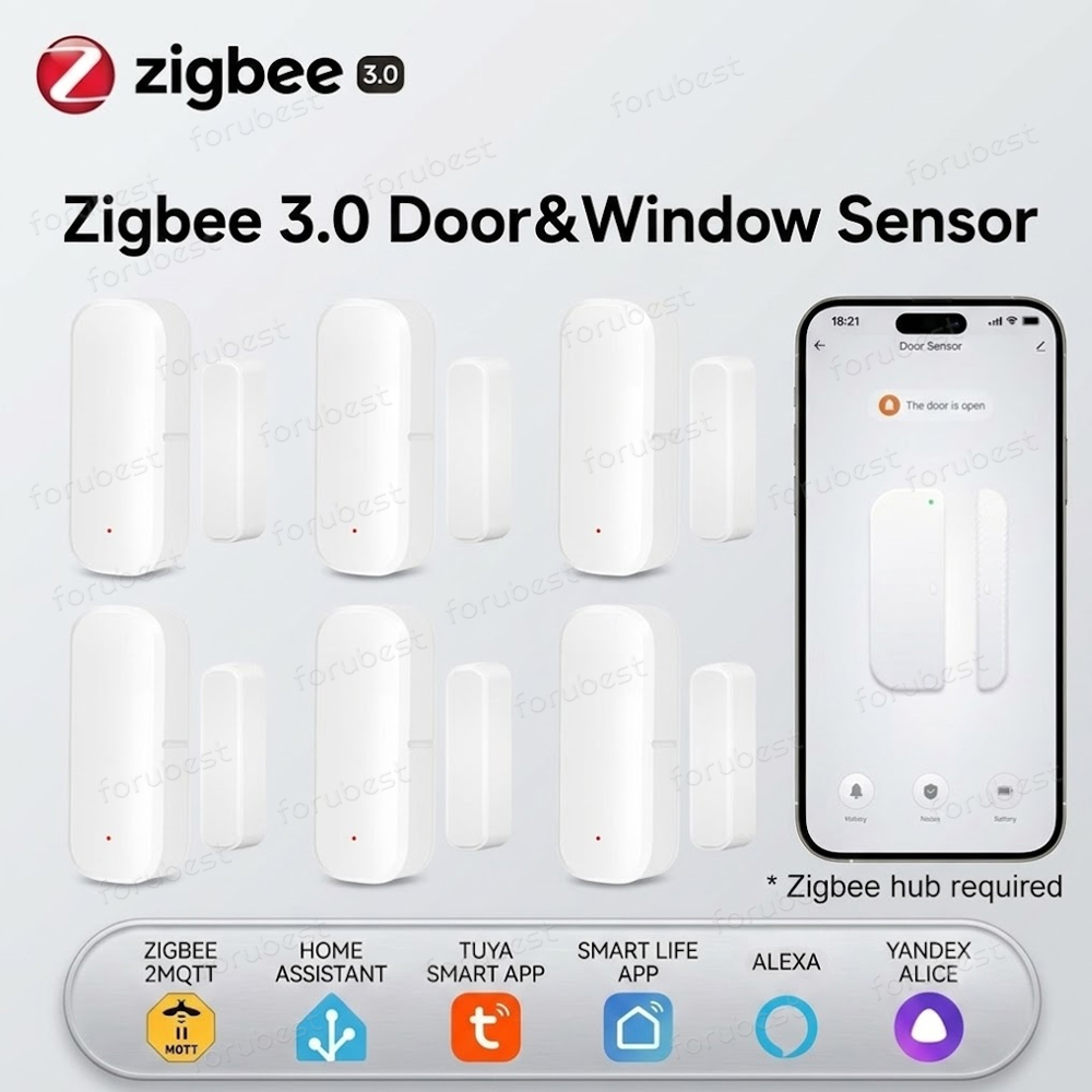 Zigbee 3.0 도어 윈도우 센서 도난 방지 자기  - Smart Home Zentrale 리뷰 및 가격