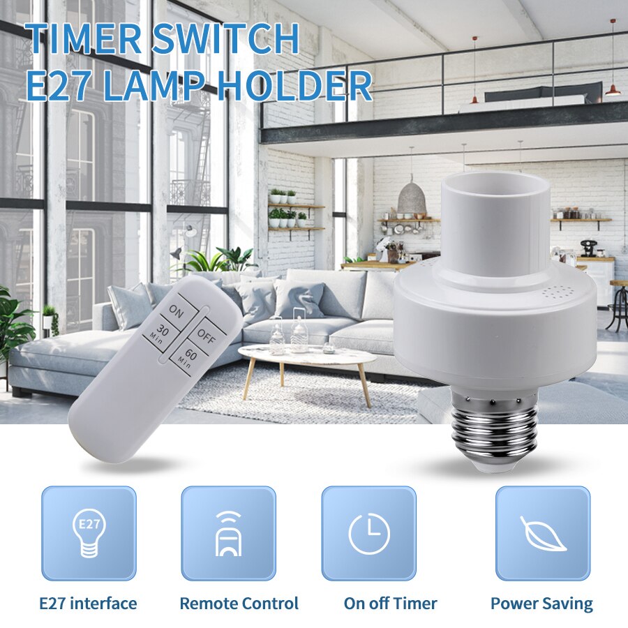 스마트 타이머 스위치 무선 리모컨, E27, 15m 범 - Voice Control Light Bulb 리뷰 및 가격