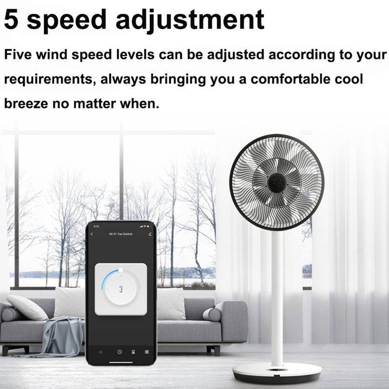 스마트 와이파이 팬 스위치 5단 속도 조절 EU 천장  - Smart Home Wifi 리뷰 및 가격