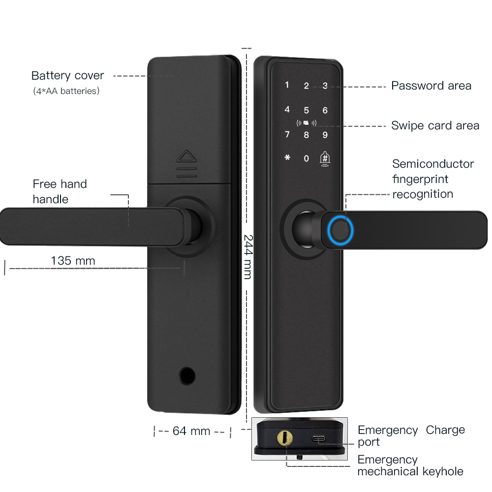스마트 도어락 블루투스 호환 TTLock 앱 디지털 전 - Smart Home Door Lock 리뷰 및 가격