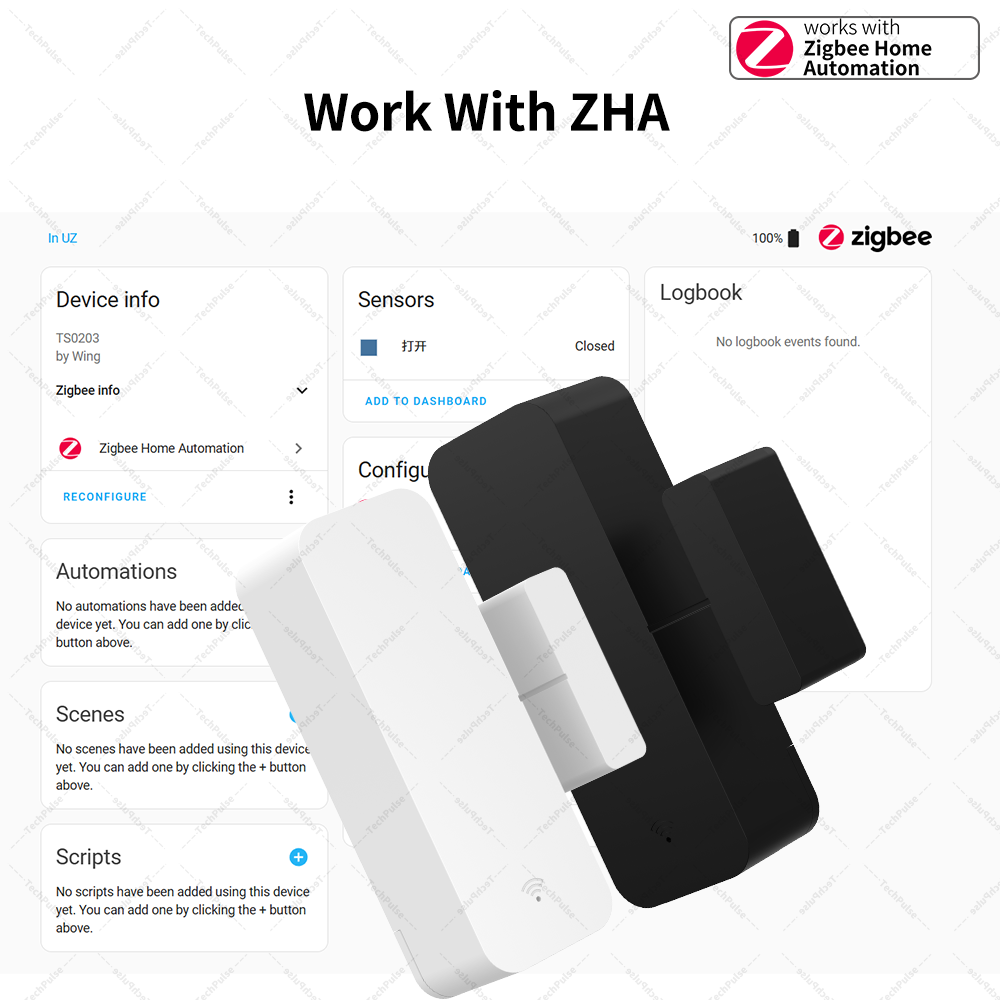 Zigbee 3.0 도어 윈도우 센서 접촉 센서에는 Z - Smart Home Zentrale 리뷰 및 가격
