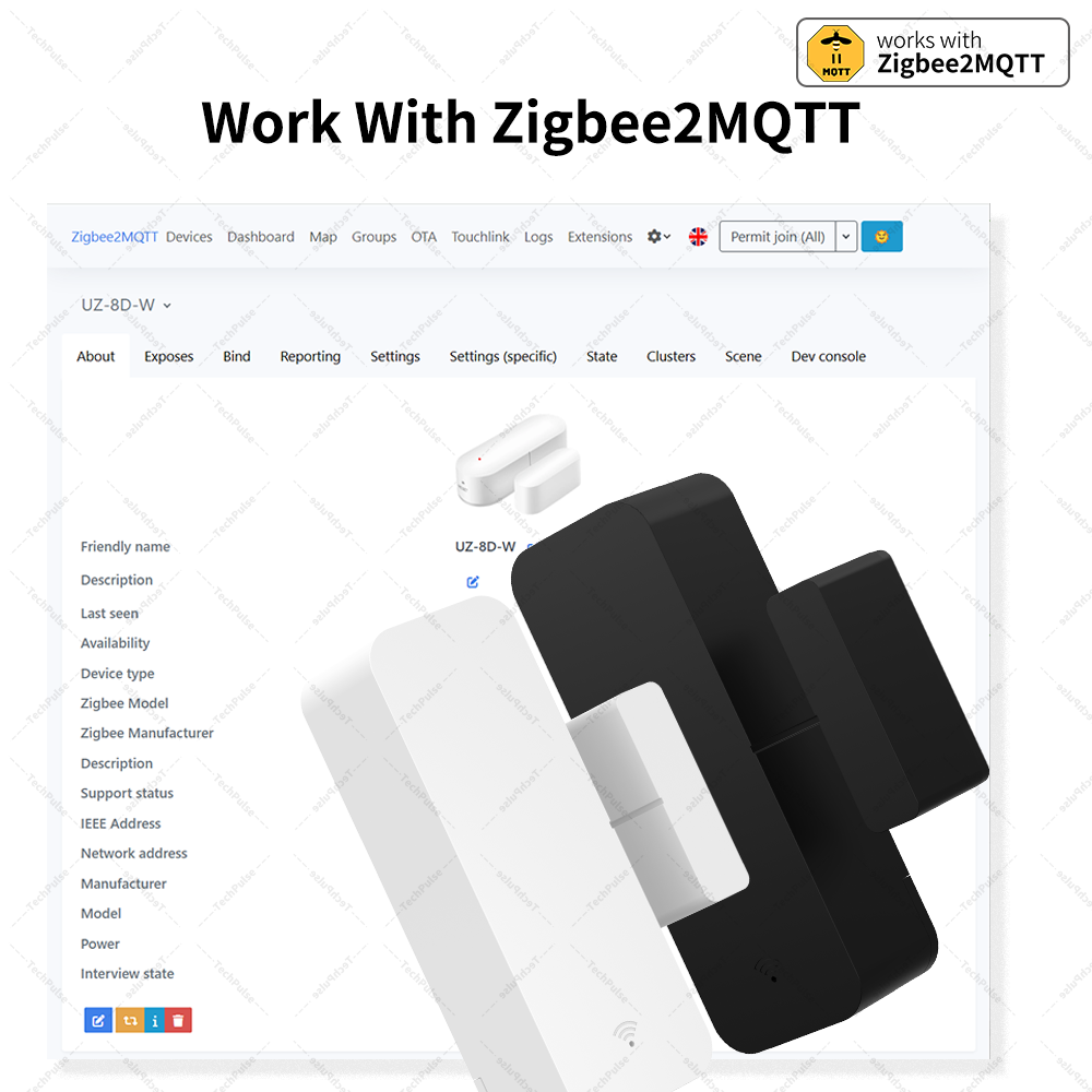 Zigbee 3.0 도어 윈도우 센서 접촉 센서에는 Z - Smart Home Zentrale 리뷰 및 가격