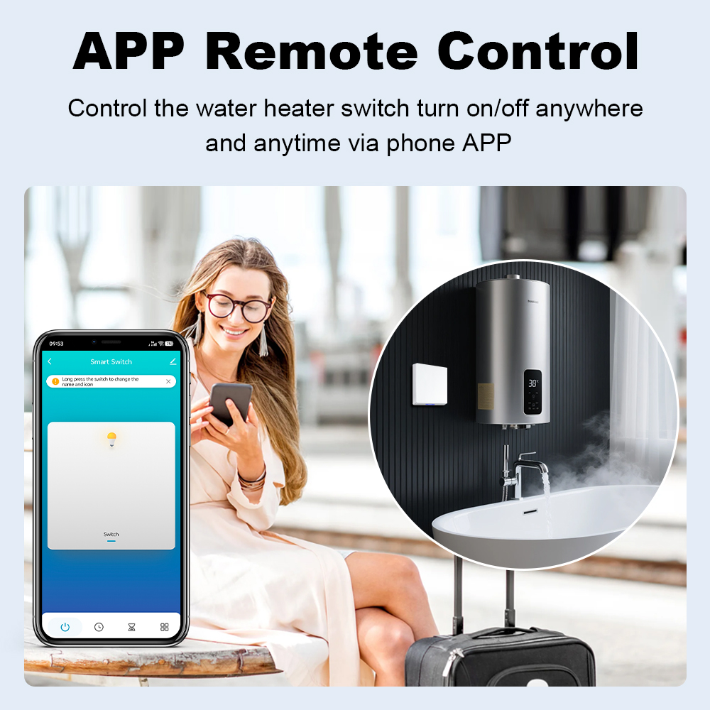 MANHOT 스마트 와이파이 EU 온수기 보일러 스위치 - Smart Home Button 리뷰 및 가격