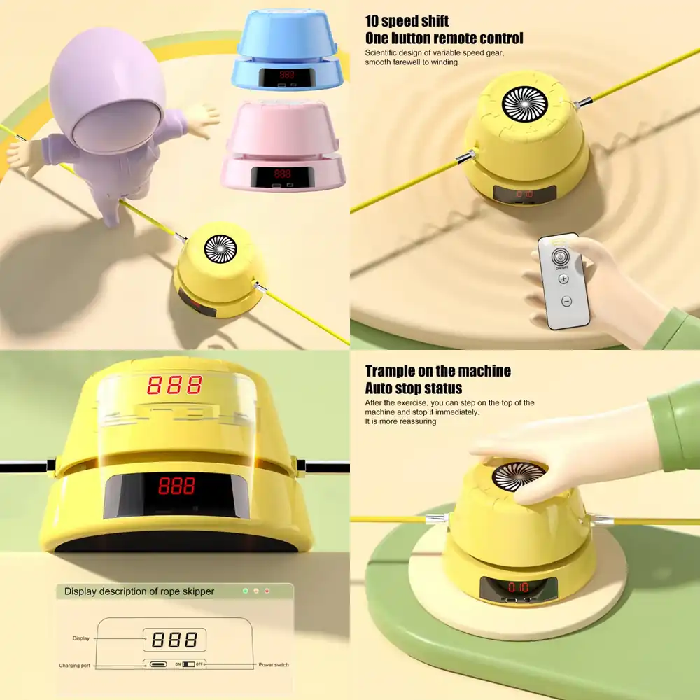 WAP01 스마트 전동 줄넘기 기계 자동 점프 카운터  - Smart Home Control 리뷰 및 가격