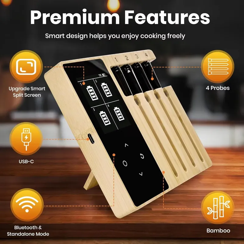 【CHIMU HOME】스마트 무선 고기 온도계 TFT  - Smart Home Oven 리뷰 및 가격