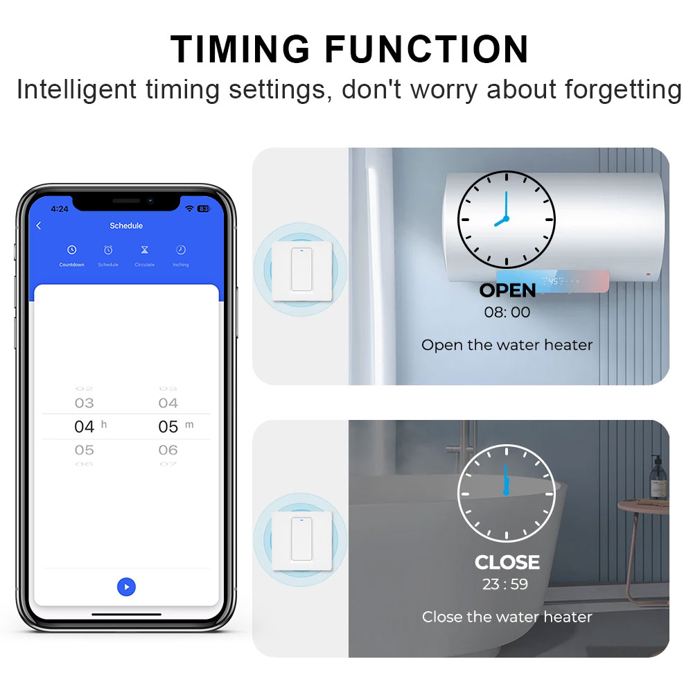 스마트 온수기 스위치/WiFi&블루투스 터치 컨트롤은  - Smart Home Button 리뷰 및 가격
