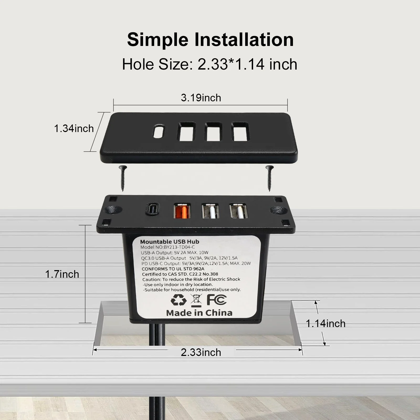 전원 공급 USB C 허브 소켓 매립형 USB C 전원 - Smart Power Strip 리뷰 및 가격