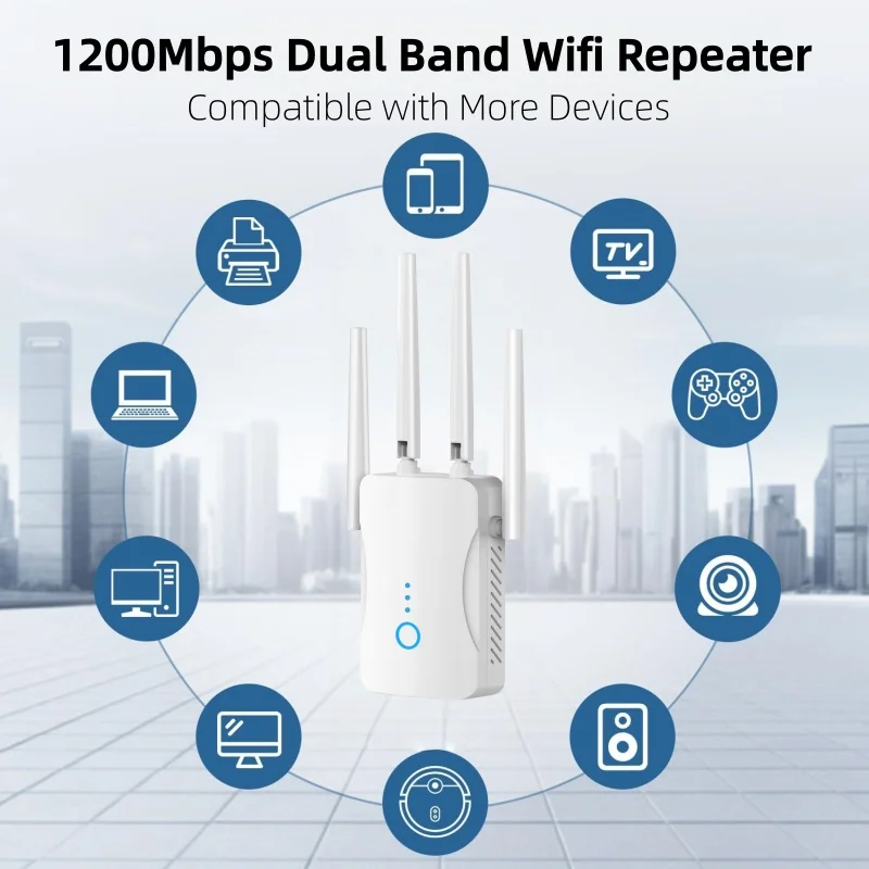 1200Mbps 듀얼 밴드 WiFi 리피터 무선 2.4 - Smart Home Network 리뷰 및 가격