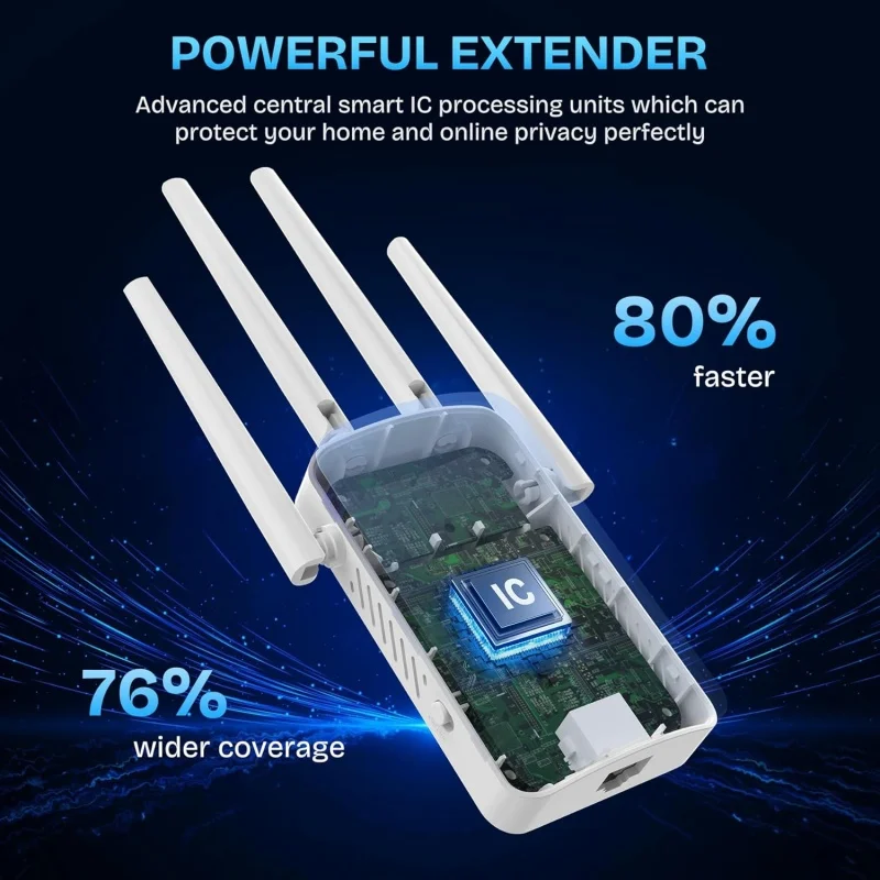 1200Mbps 듀얼 밴드 WiFi 리피터 무선 2.4 - Smart Home Network 리뷰 및 가격