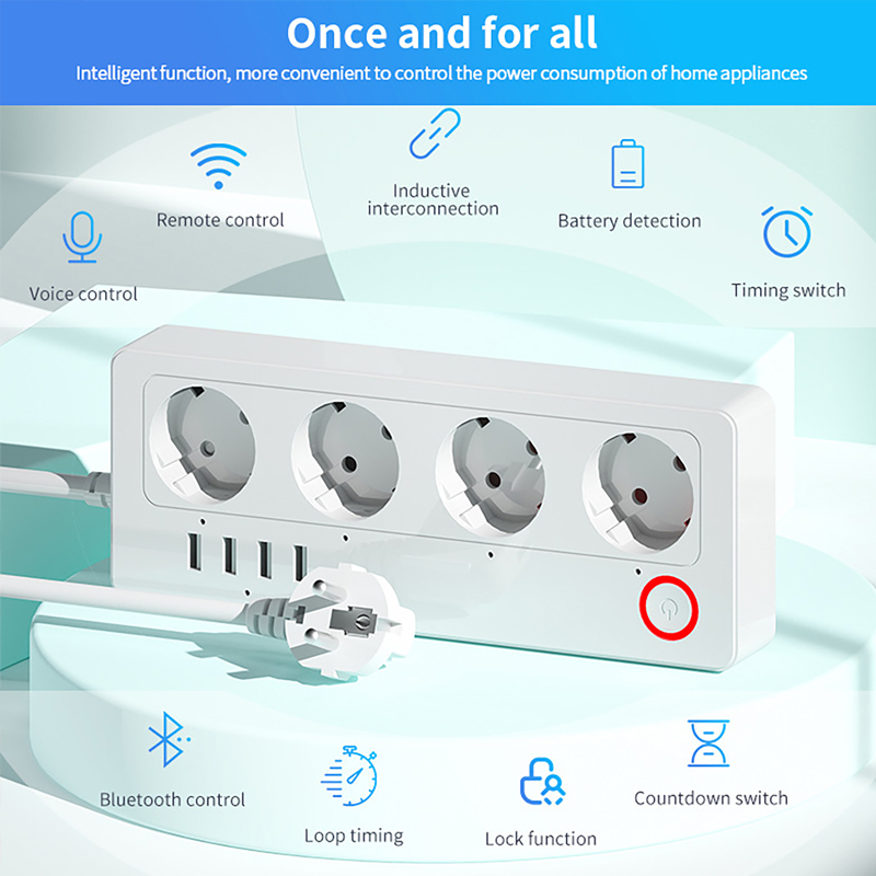 와이파이 지그비 스마트 멀티탭 4개 AC 콘센트 및 4 - Smart Power Strip 리뷰 및 가격