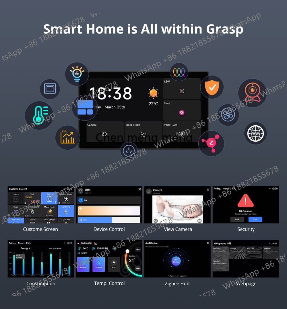 NSPanel Pro 120/86 스마트 홈 컨트롤 패 - Smart Home Touchscreen Control Panel 리뷰 및 가격