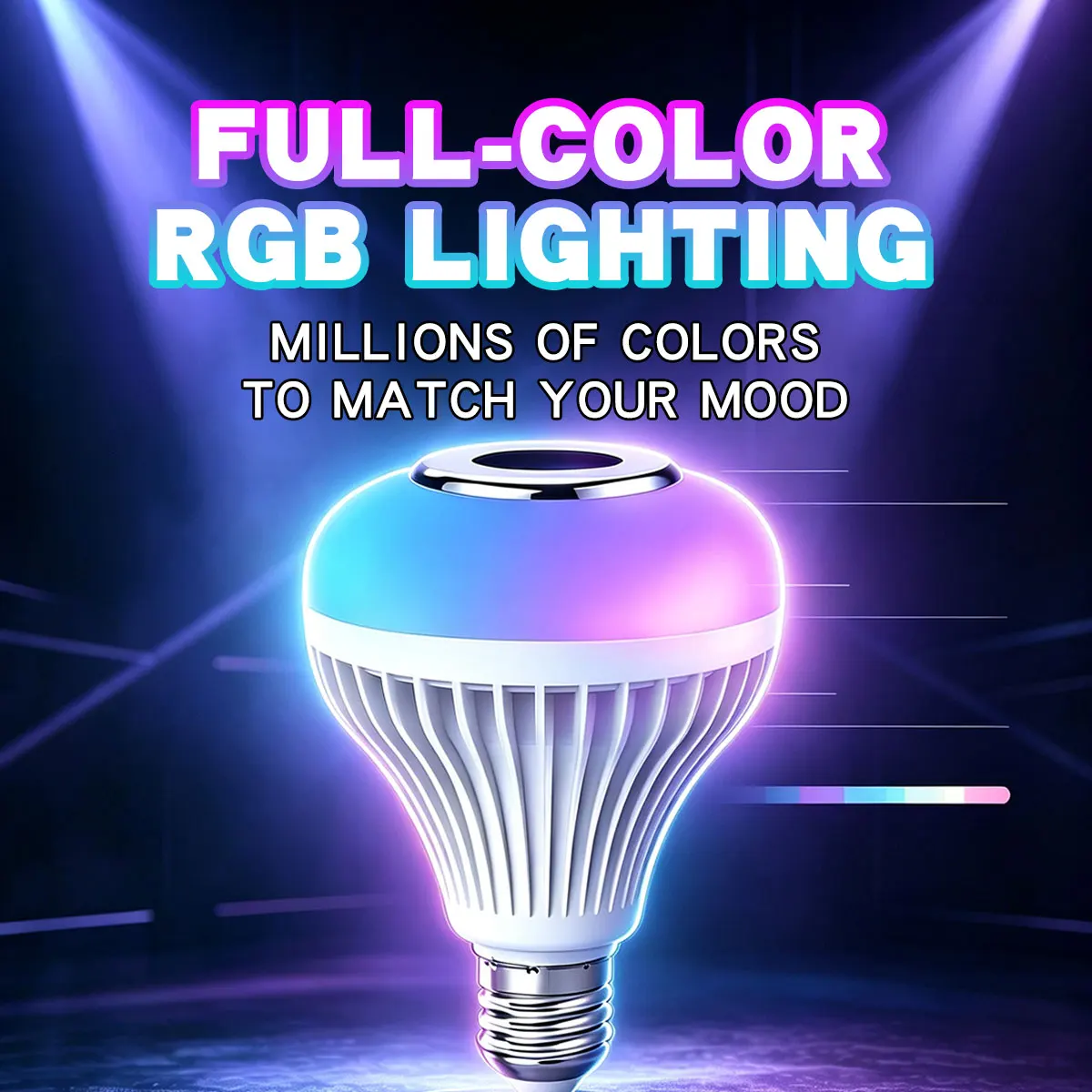 85-265V E27 RGB 블루투스 음악 조명 전구, - Voice Control Light Bulb 리뷰 및 가격