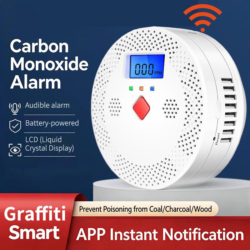 WiFi 스마트 일산화탄소 감지기 알람 85dB 사운드 - Smart Home Monitoring 리뷰 및 가격