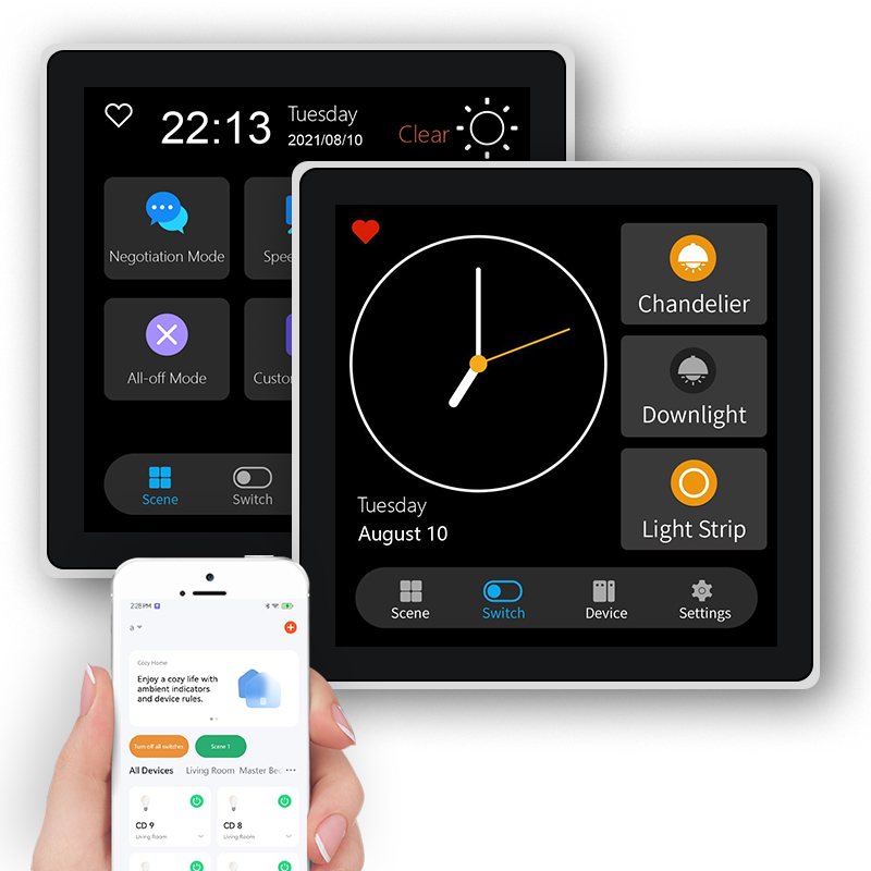 FUERS 4 인치 터치 스크린 다기능 스마트 벽 스위 - Smart Home Button 리뷰 및 가격