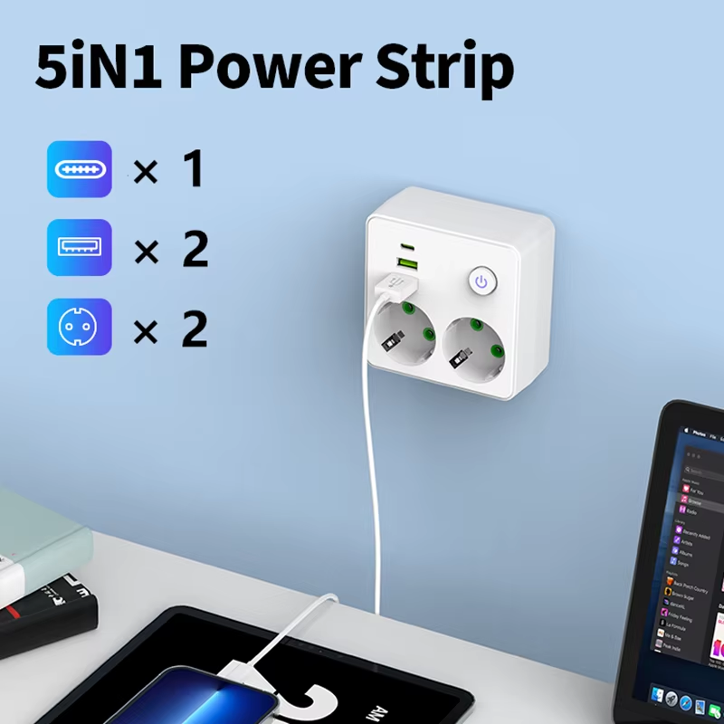 EU 플러그 충전기 벽면 콘센트 멀티탭 확장기 (2개  - Smart Power Strip 리뷰 및 가격