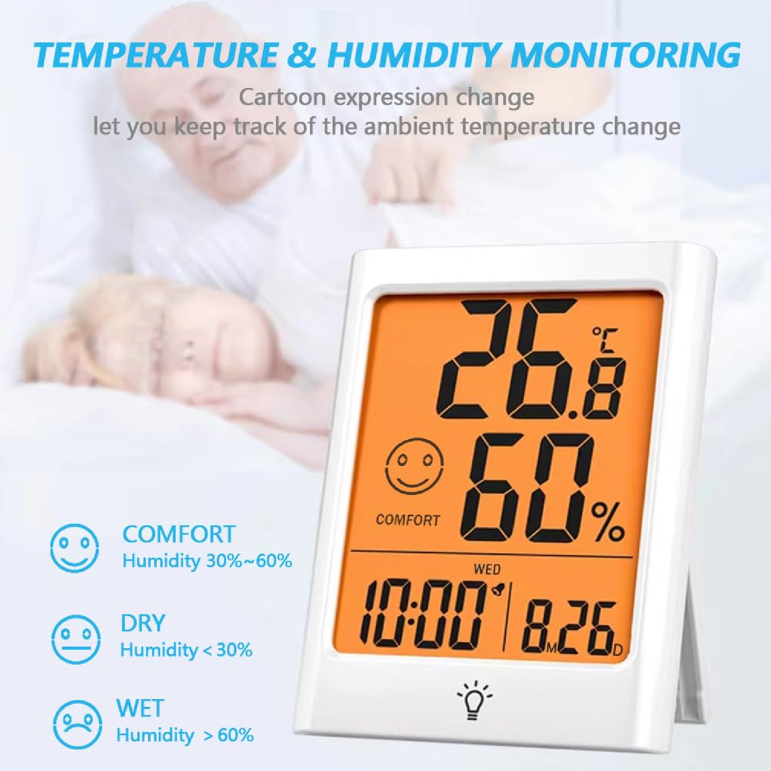 팀룬 디지털 온도계 겸 습도계, 스마트 실내 온도 및  - Smart Home Monitor 리뷰 및 가격