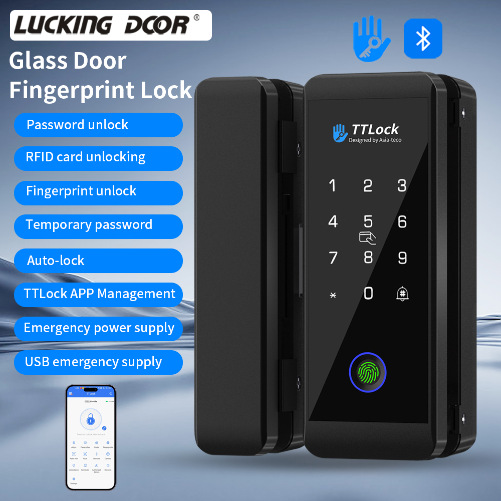 TTLOCK 스마트 글라스 잠금장치 지문 인식 13.5 - Smart Home Door Lock 리뷰 및 가격